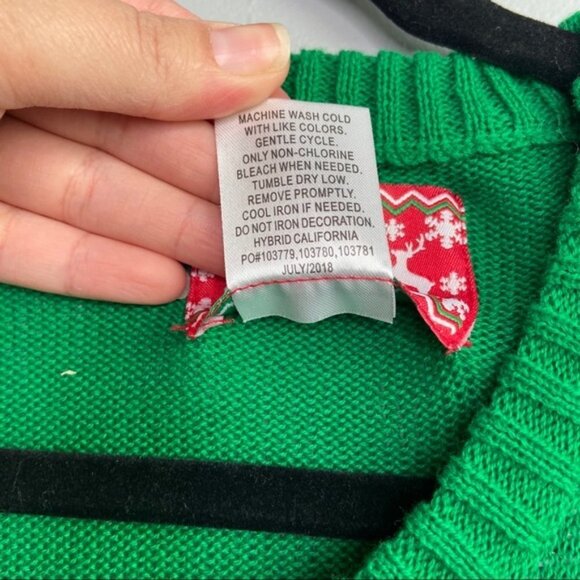 Mohawk Santa Claus green sweater Sz‎ XL - Picture 4 of 6
